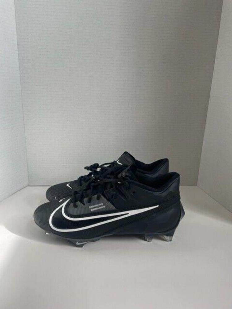 Nike Vapor Edge Elite 360 2 Triple Black Mens Football Cleats DA5457-010 Sz 8.5